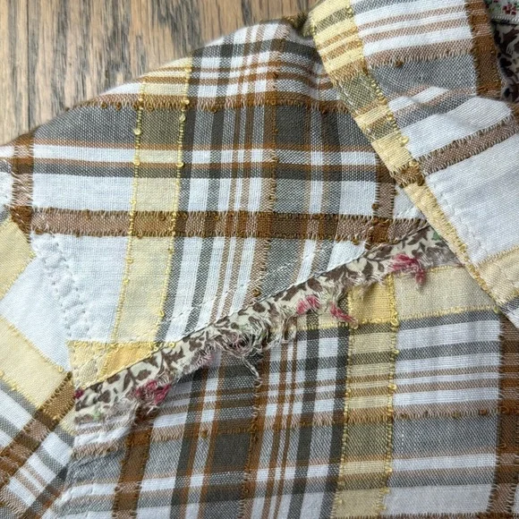 We The Free Free People Women’s The Free Park Ranger Plaid Button Up Shirt PS - Picture 6 of 13